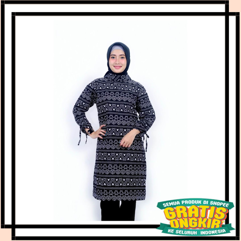 MOTIF TERBARU MODEL KOREA BATIK KEKINIAN SEMARANG / Tunik batik wanita Semut