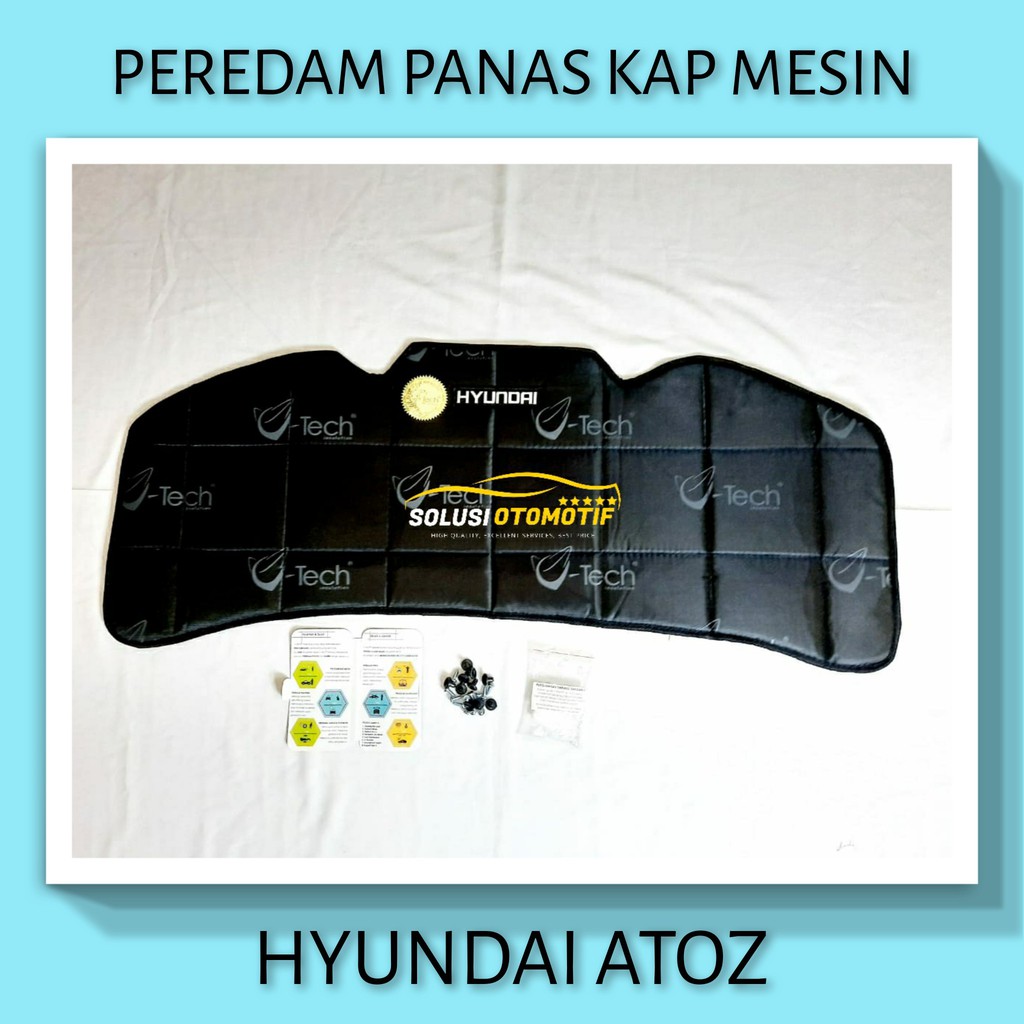 HYUNDAI ATOZ VTECH Ori Pelindung Peredam Panas Kap Mesin Aksesoris Variasi Mobil VTECH