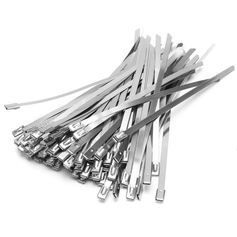 Nickolas1 Cable Tie 4.6*200mm Stainless Steel Self-Locking No Tripping Kepala Pengunci Sendiri