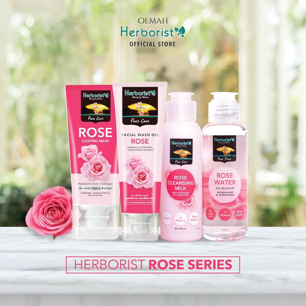 HERBORIST Rose Water &amp; Cleansing Milk | Sleeping Mask | Facial Wash