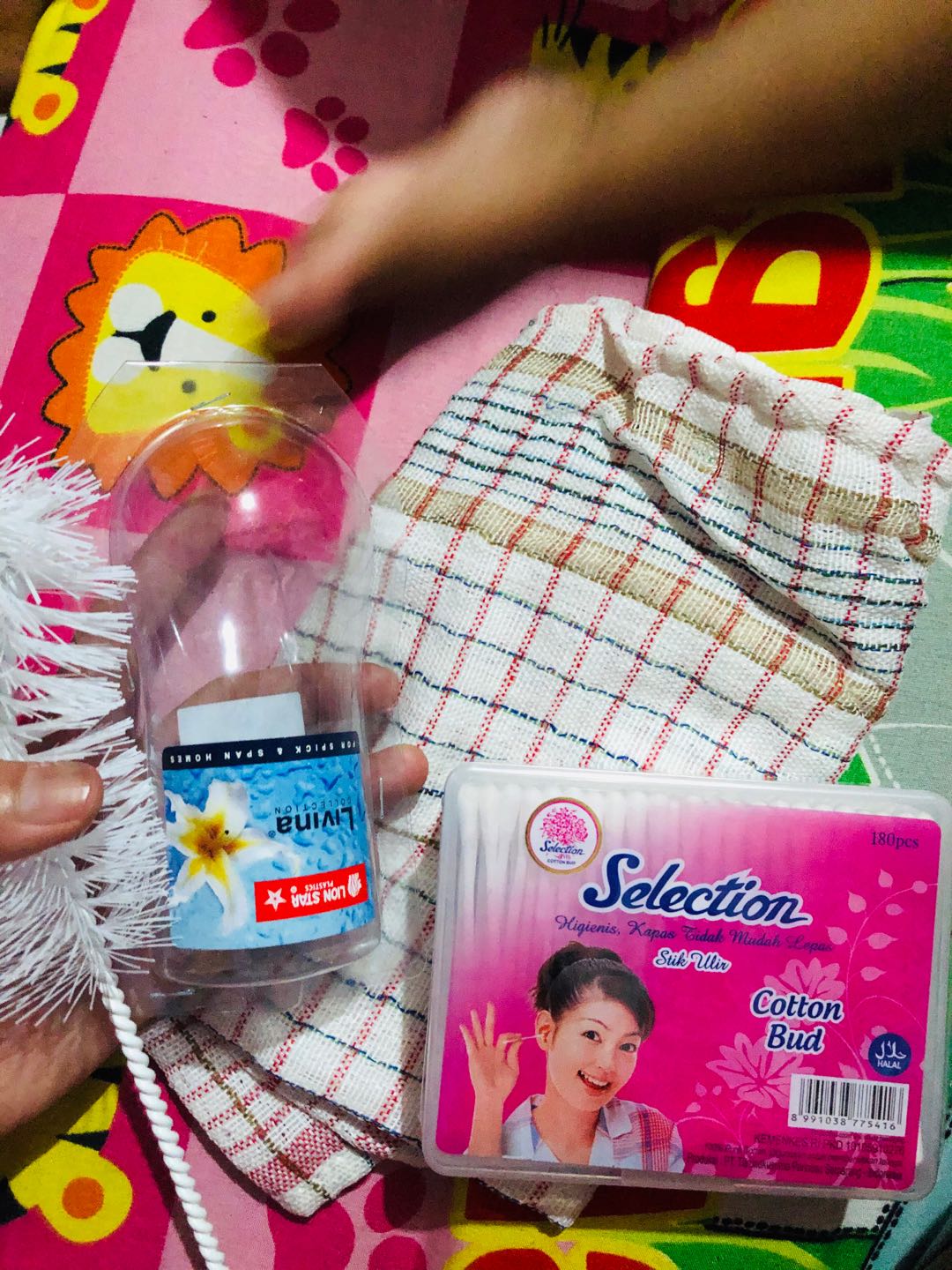 Serbet Kotak / Kain Lap / Serbet Dapur / Kain Serbet - Putih