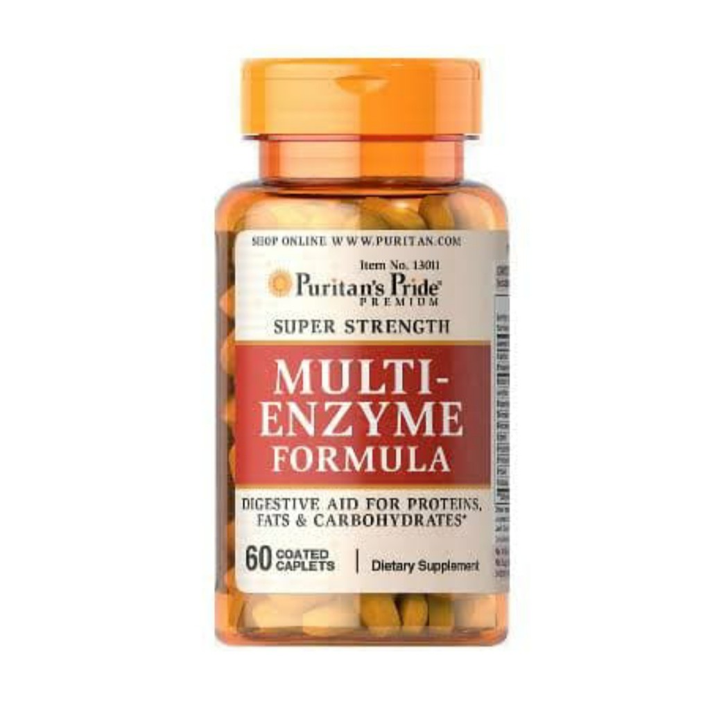 Puritan's puritan puritans pride multi enzyme enzym formula isi 60