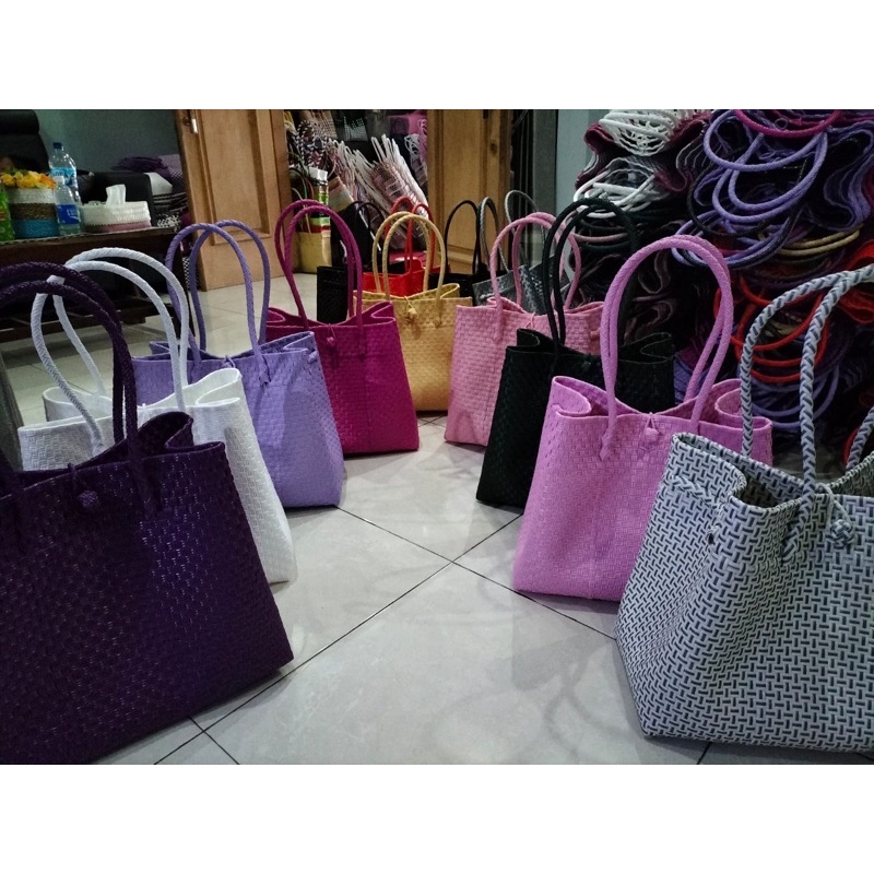 Tas anyaman jali SUPER JUMBO XXXL uk 40*32*20 pita dijual terpisah