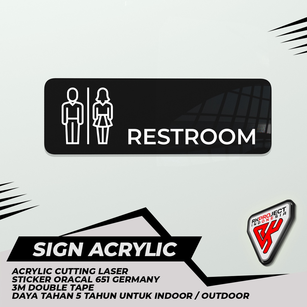 

SIGN BOARD AKRILIK RESTROOM