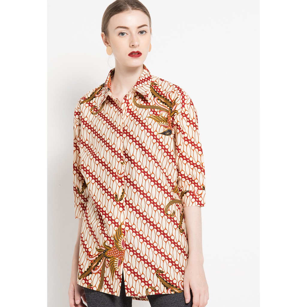 Kemeja Batik Semata Wayang / Baju Batik Wanita Hassenda / Baju Batik Murah 2XL