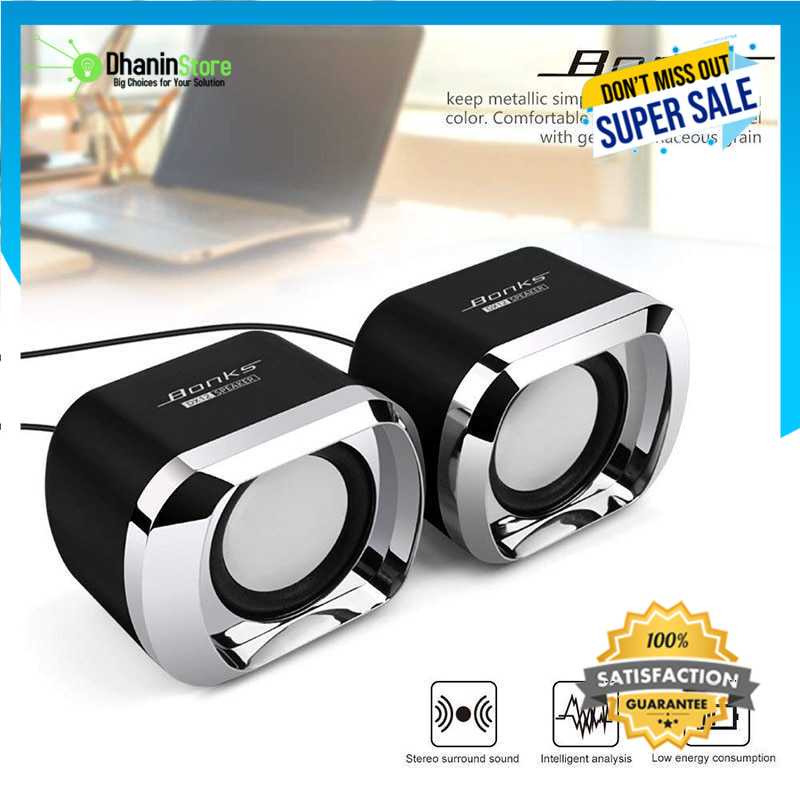 Speaker Speker Spiker Laptop Komputer PC Aksesoris USB Super Bass Mini Stereo