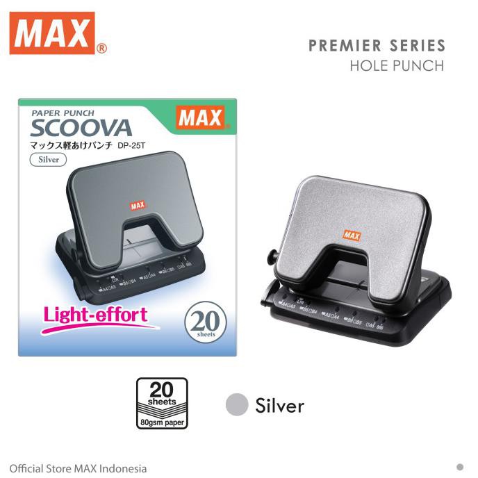 

✨BISA COD✨ MAX DP-25T (Hole Punch) Silver