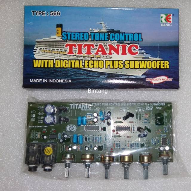 Tone control echo + stereo subwoofer Titanic