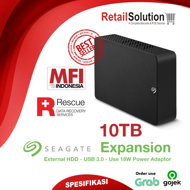 HDD External 3.5&quot; - Hardisk Seagate Expansion Desktop 10TB USB 3.0 MFI