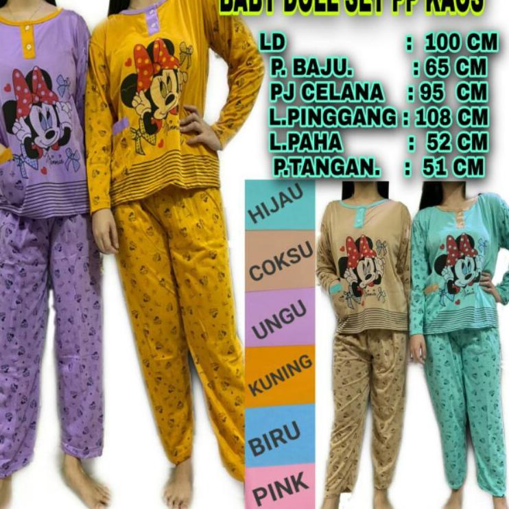 ✸ Baju Tidur Set PPNB Std NB Kaos Wanita Tebal ➴