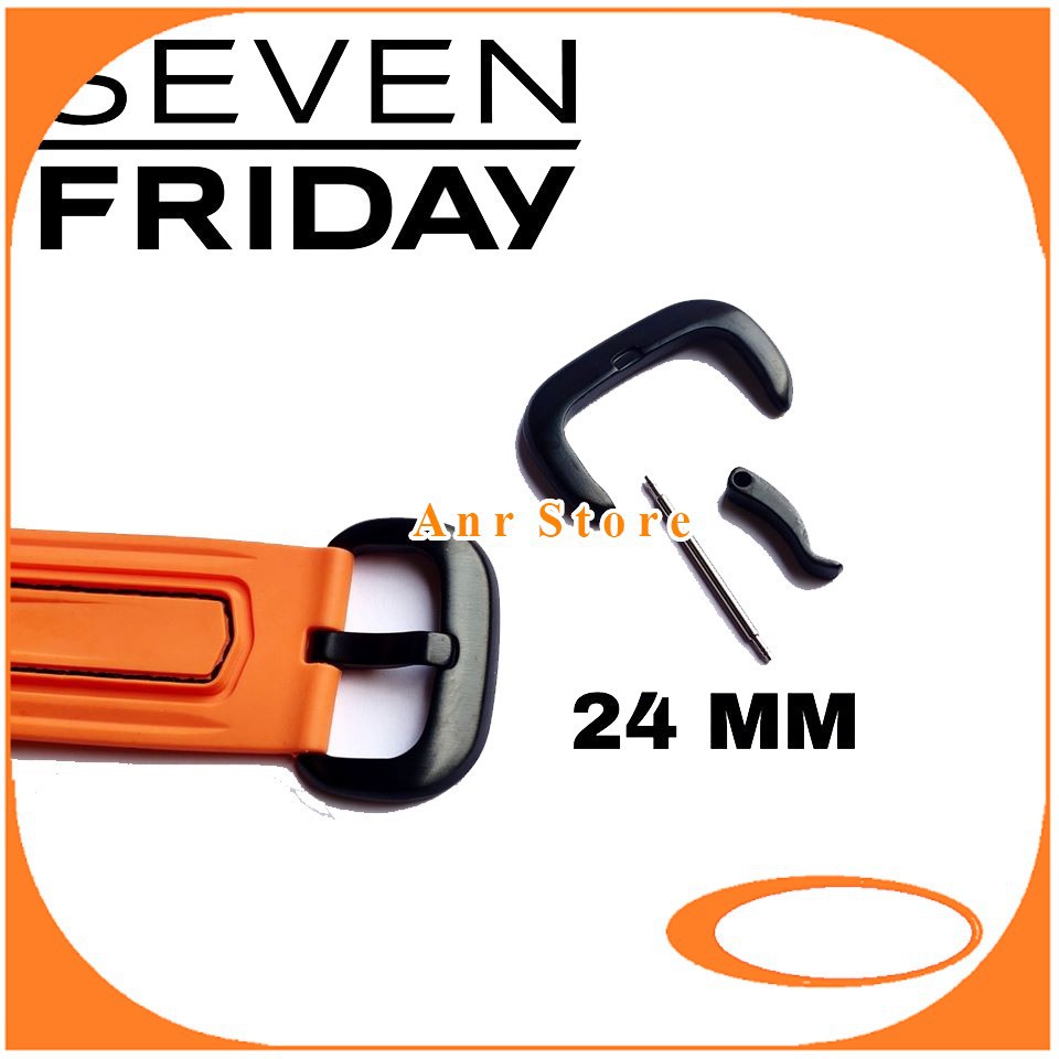 Buckle Engsel Jam Tangan SF Seven Friday 7Friday 24 mm Stainless