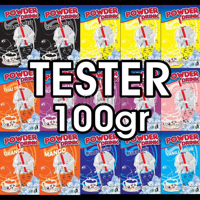 

Tester Sampel Frappe Powder Bubuk Minuman Reguler 100gr