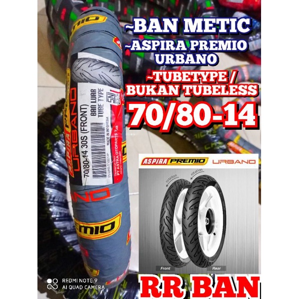 ban motor metic aspira premio urbano 70/80-14 ban babyloc ban cacing ban metic ban ring 14 BABYLOC C
