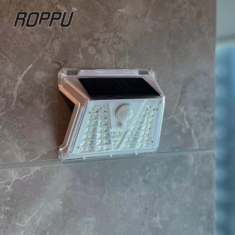 Roppu Lampu Solar Dinding Outdoor Tenaga Surya 33 LED