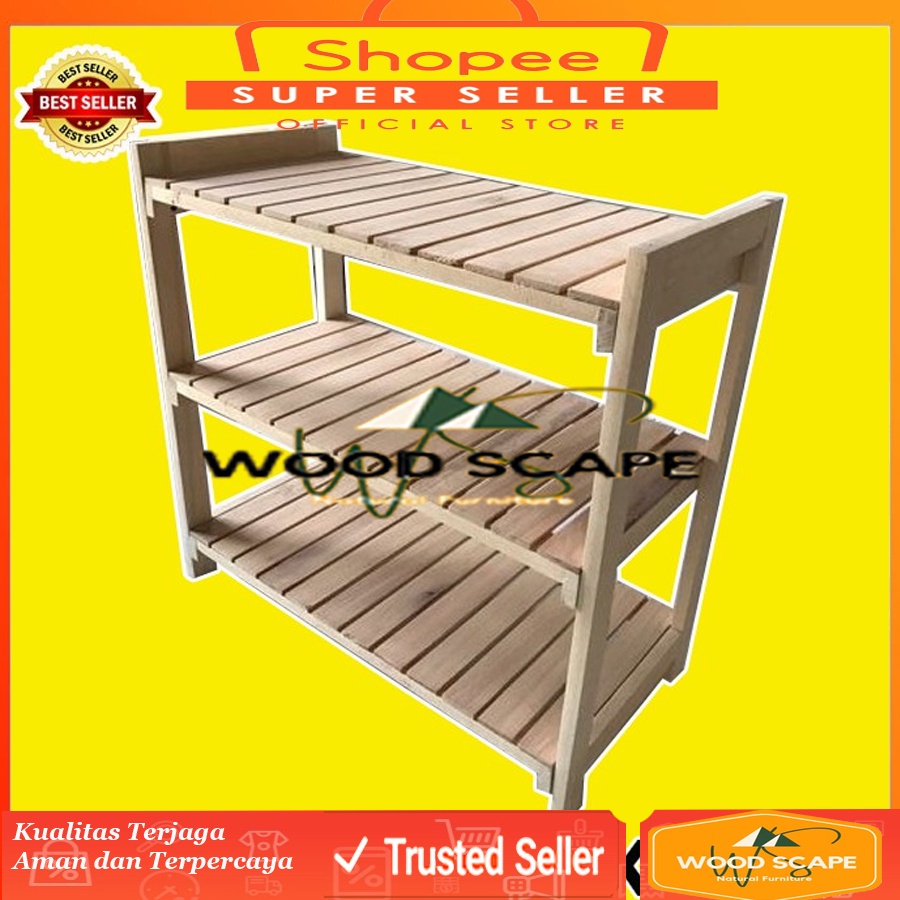 Rak sepatu kayu rak sendal Rak sandal