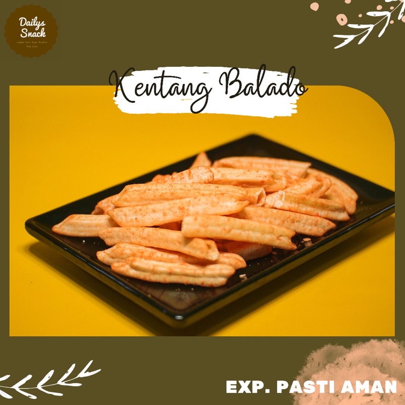 

SNACK KILOAN / MAKANAN RINGAN - STIK KENTANG KEJU BALADO 85 GRAM