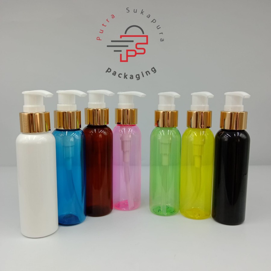 Botol pump 100ml / Botol plastik 100ml tutup pump lotion / Botol kemasan sabun cair,handsanitizer