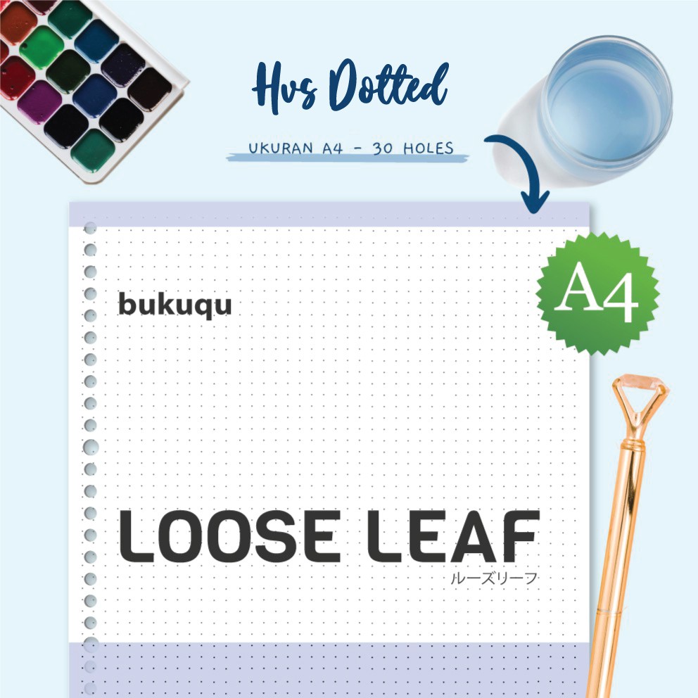 

A4 Loose leaf HVS DOTTED by Bukuqu