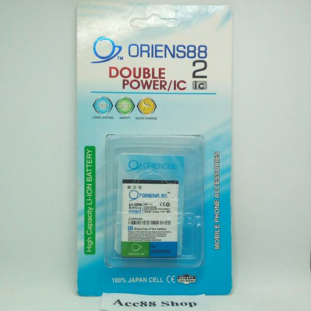 Baterai Batre Battery Double Power OR88/ Oriens88 Evercoss Q5