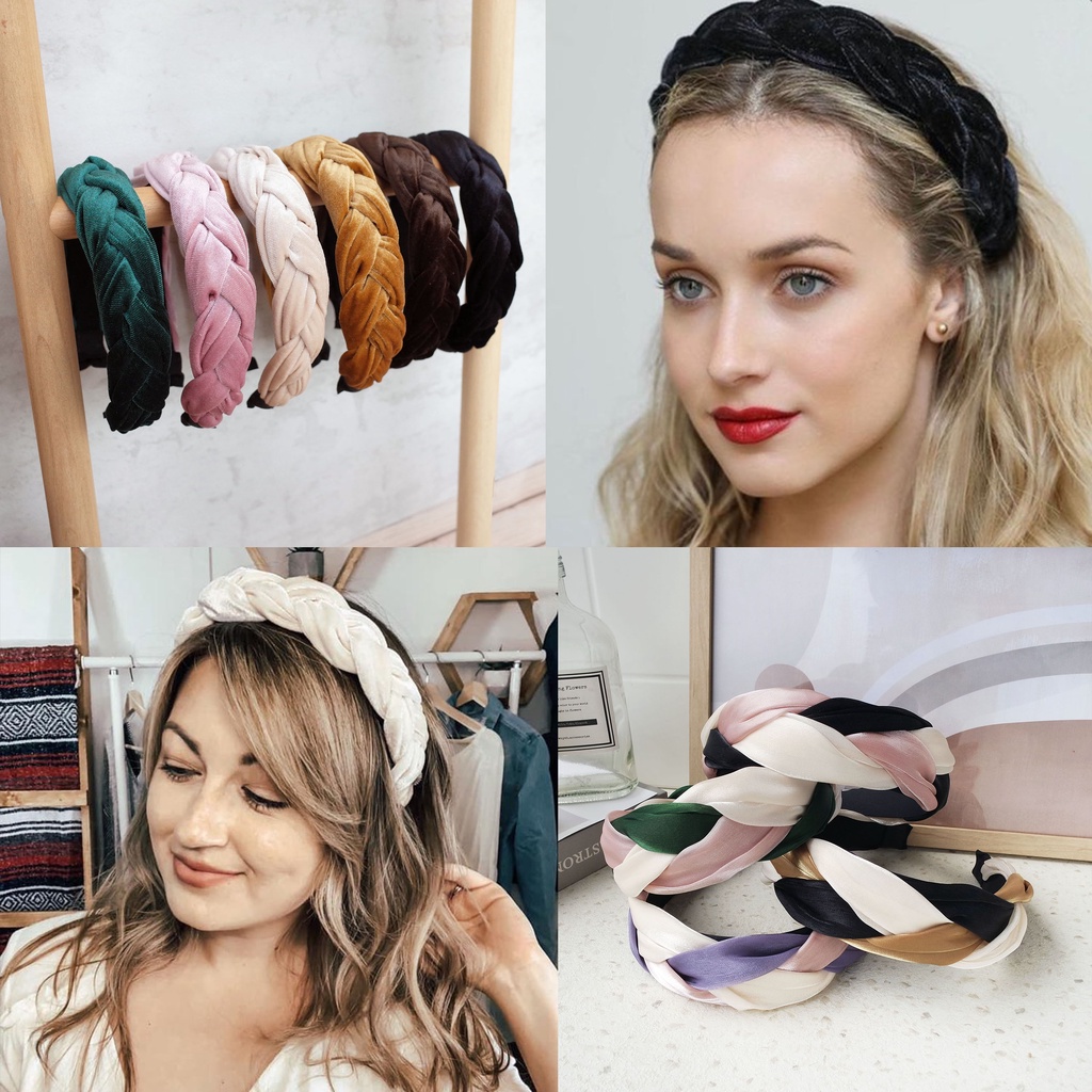 HEADBAND / BANDO VELVET BRAIDED - 6772