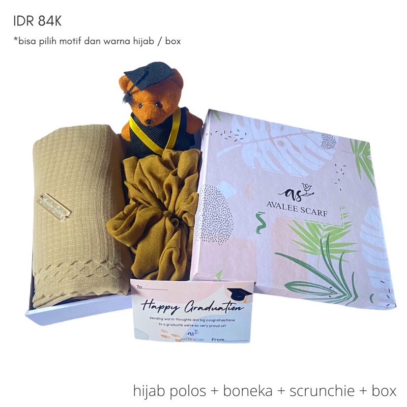 

kado wisuda premium | hampers wisuda remium| premium graduation gift | AVALEE SCARF | hampers