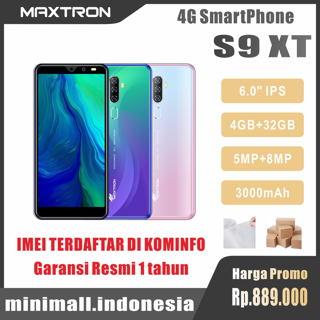 Hp Maxtron S9 Xt 6 0 Ram 4gb 32gb 4g Smart Phone Android Garansi Resmi 1 Tahun Shopee Indonesia