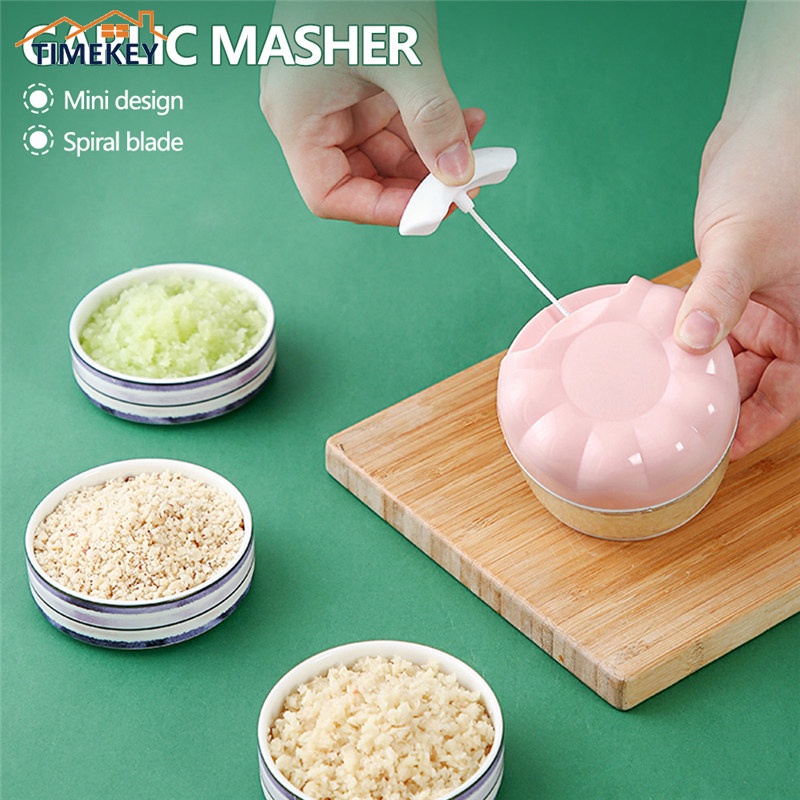 TK Garlic Mesher Mini Garlic Crusher Hand Ginger Triturator Manual Mashed Garlic Press Garlic Cutting Minced Garlic