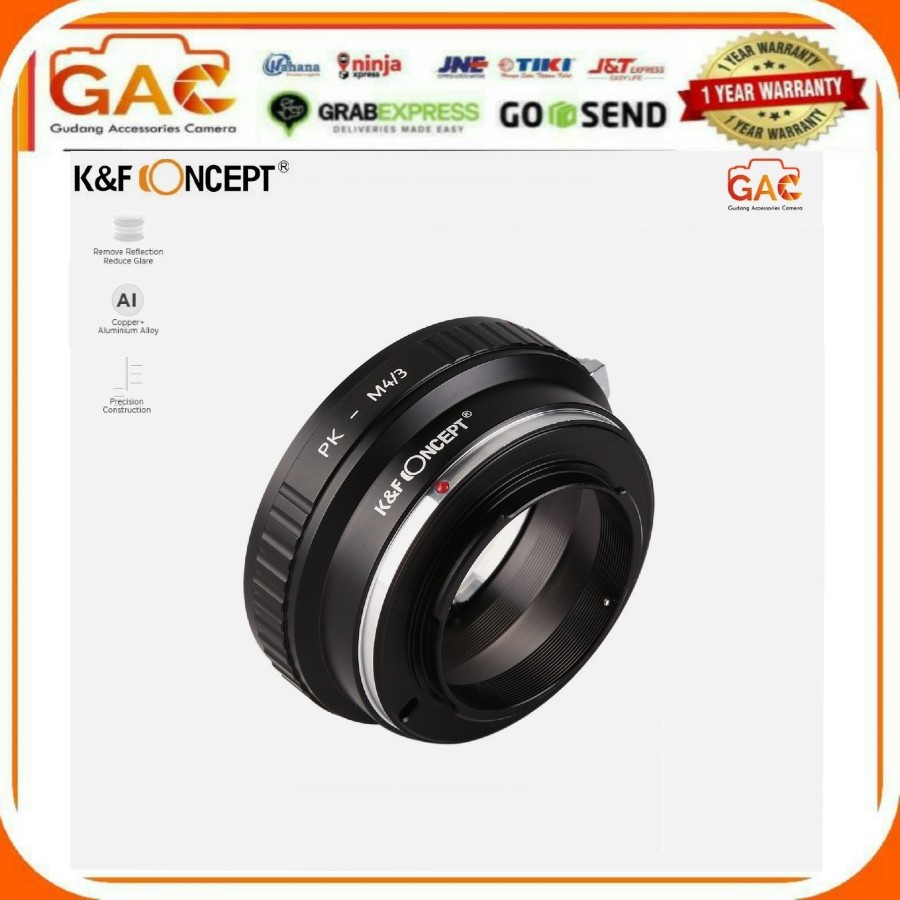 Adapter Lens Mount Pentax K to M43 MFT Mount KNF Concept