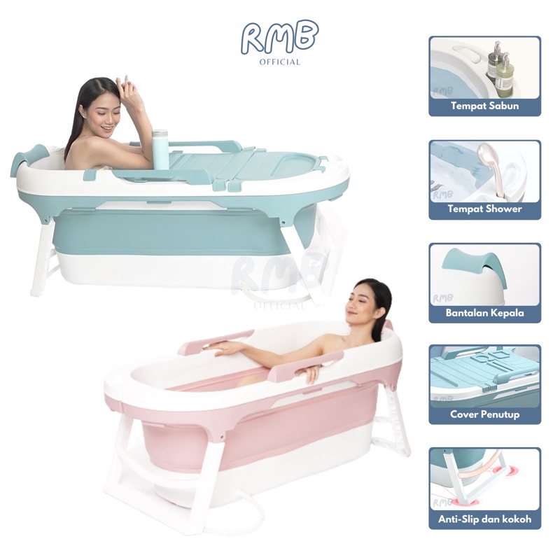 RMB | BATHTUB DEWASA PORTABEL / BAK MANDI LIPAT