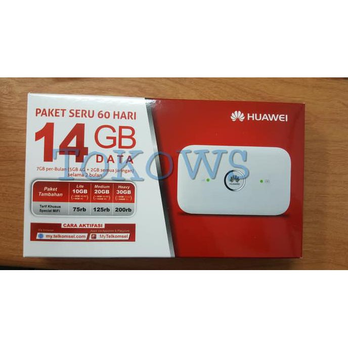 Modem Huawei E5573 Unlock Wifi Mifi Paket Telkomsel 14Gb 2Bln