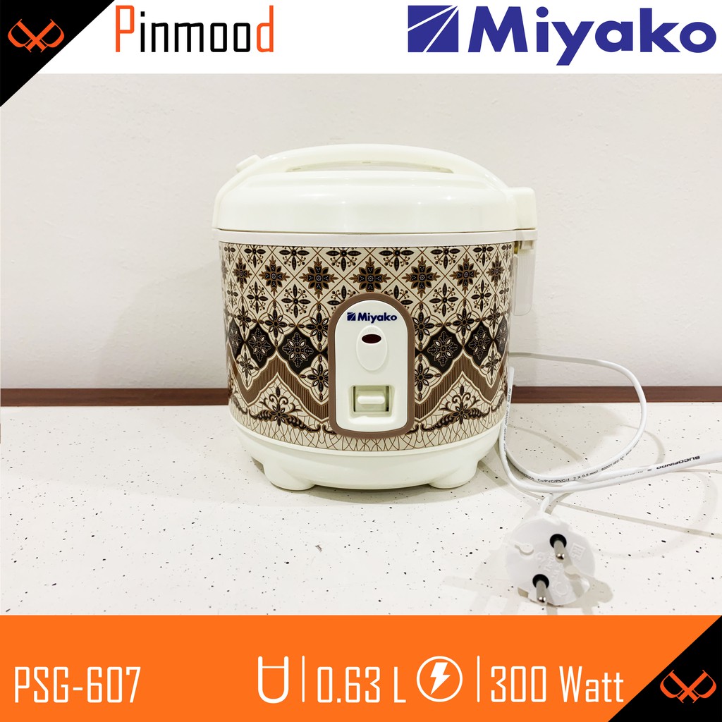 MIYAKO MAGIC COM // RICE COOKER // MULTI COOKER PSG-607 , NO WARM  [ 0.63 LITER ] MINI KECIL MURAH