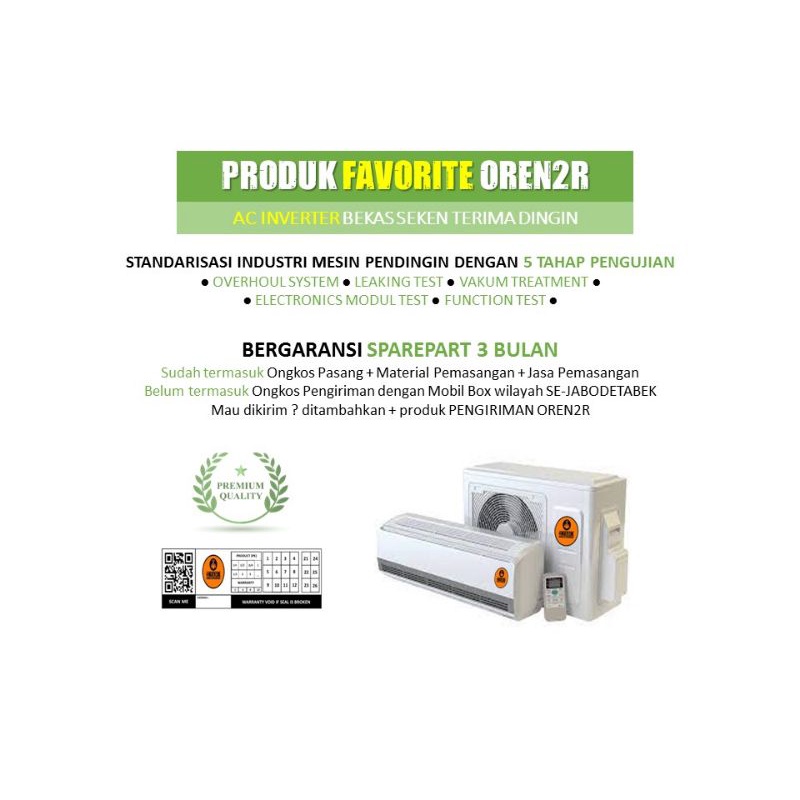 AC Inverter Second Bekas Seken Garansi