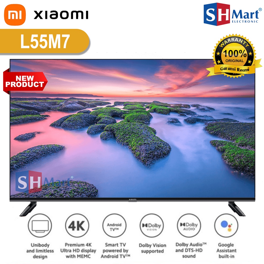 TV XIAOMI 55 INCH A2 L55M7 4K UHD BEZELLESS DIGITAL TV GARANSI RESMI  (MEDAN)