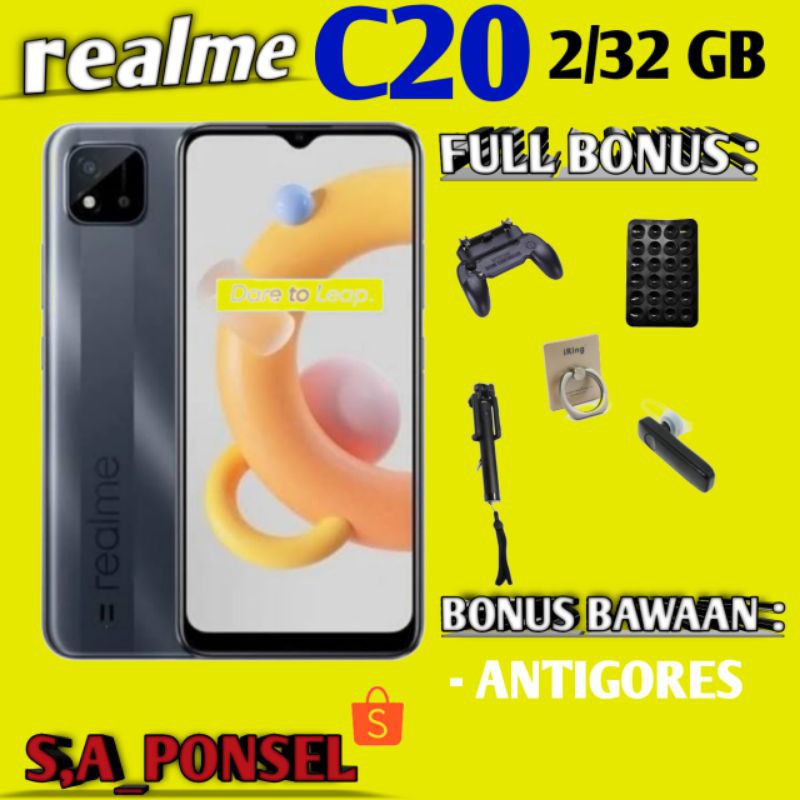 REALME C20 RAM 2/32 GB GARANSI RESMI REALME