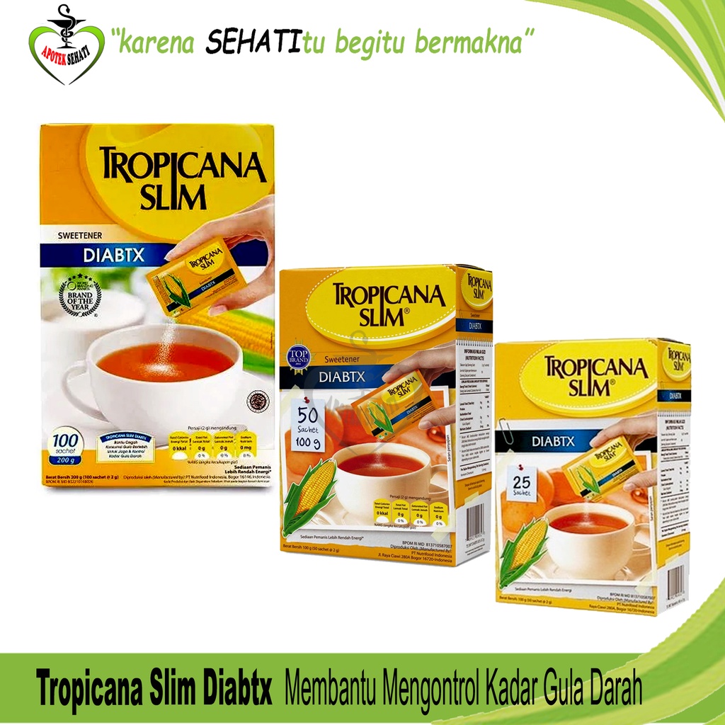 Tropicana Slim Diabtx Sweetener Diabetics Rendah Kalori Khusus Diabetes