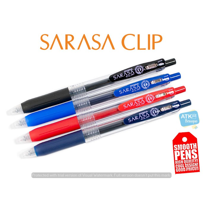 

Pulpen / Pena Gel Zebra Sarasa Clip 1.0 mm Semua Warna