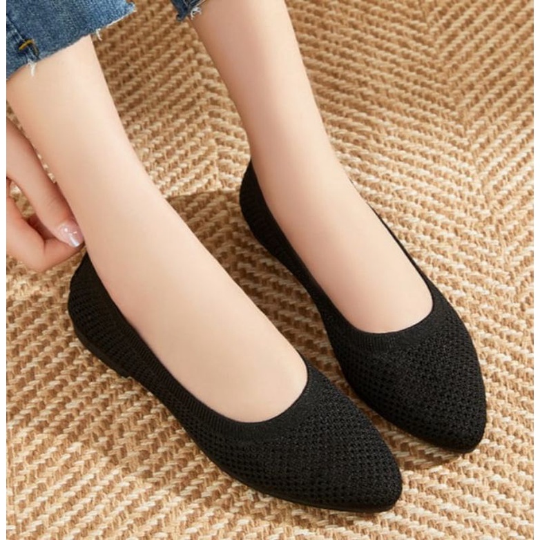 [NEW] KANOSUE FLYKNIT FLAT SHOES ANTI SLIP KS2085 IQ #Realstock