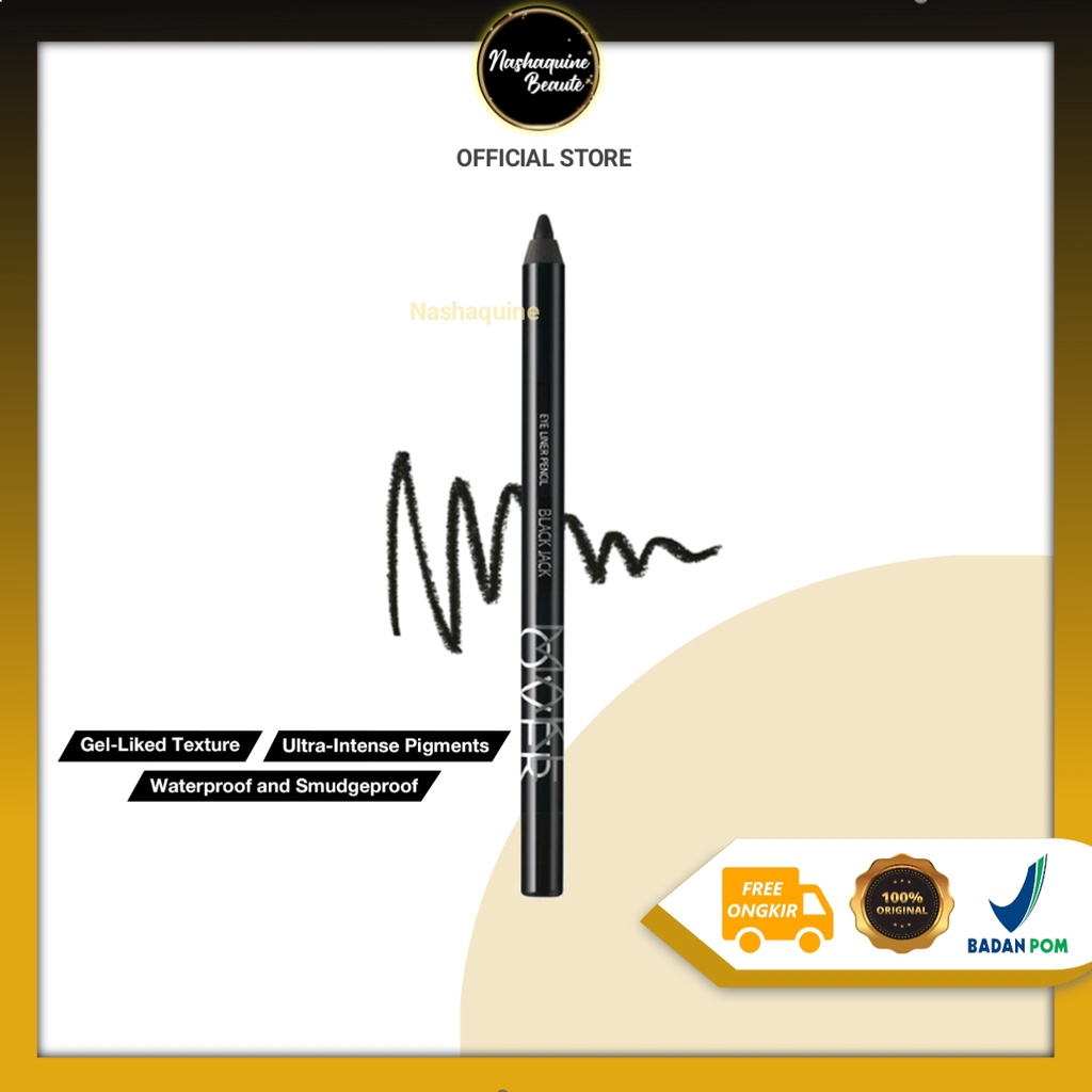 MAKE OVER Eyeliner Pencil Black Jack