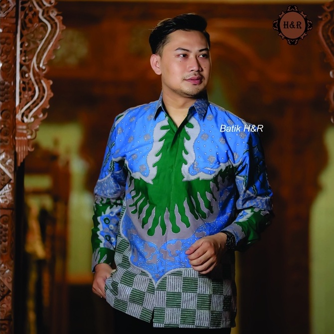 Baju Batik Pria Lengan Panjang Kemeja Batik Pria Batik Premium Kemeja Cowok Batik modern Baju Pria