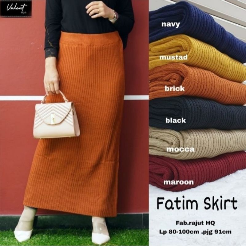 Rok Span Rajut HQ Wanita Premium Tebal