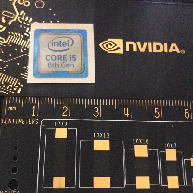 Sticker stiker intel Core i5 8th Gen ori