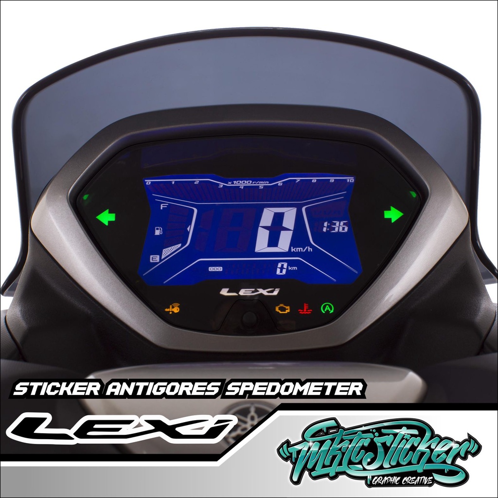 STIKER ANTIGORES SPEEDOMETER YAMAHA LEXI