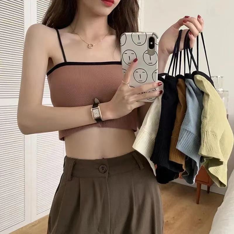 MOO B587 Tanktop bra Kemben Singlet Crop Tali bisa di lepas Pakaian dalam wanita sexy COD