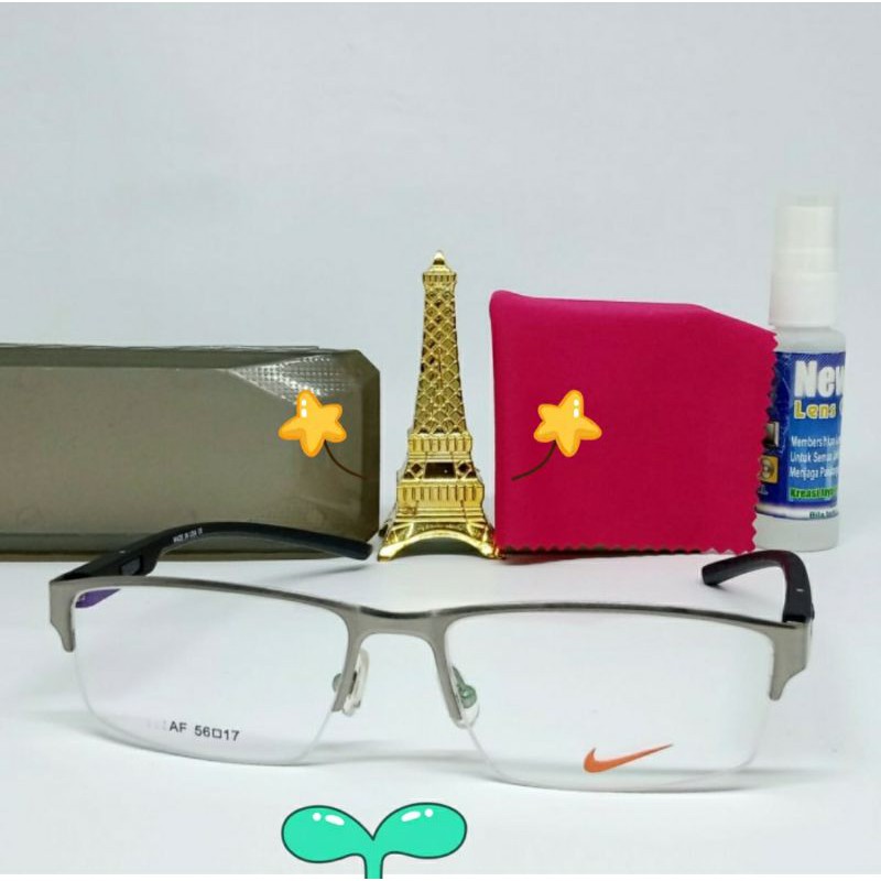 kacamata minus half frame pria wanita frame murah