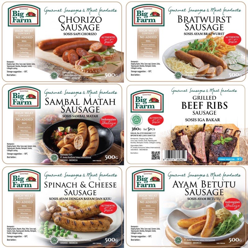 

Sosis Big Farm - Big Farm Chicken and Beef Sausage