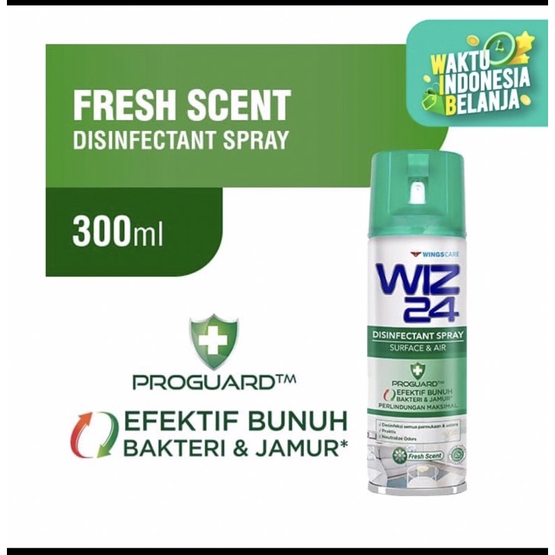 Wiz 24 Disinfektan  Spray Aerosol 300ml