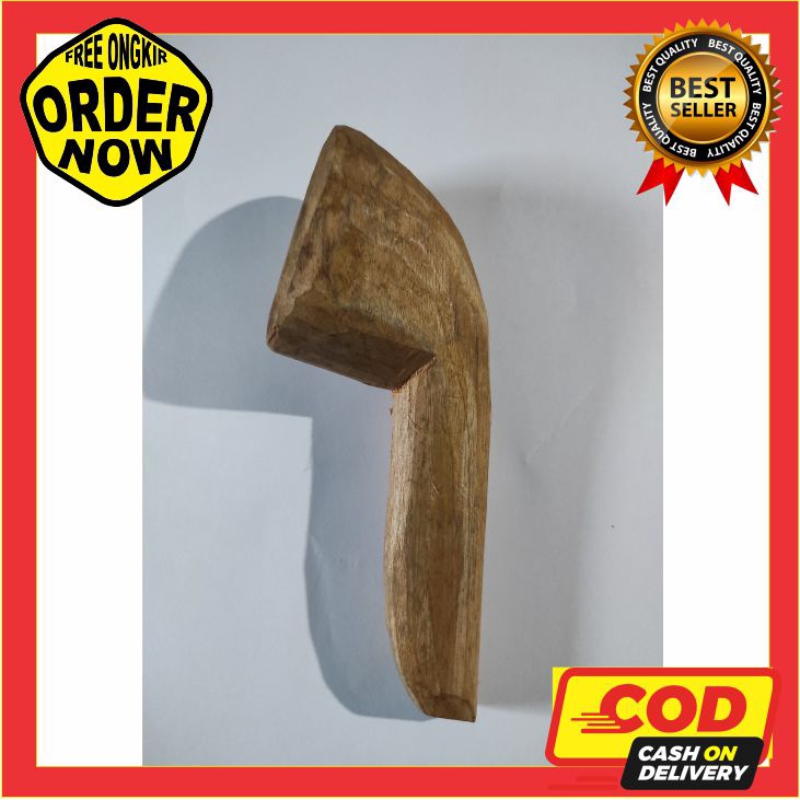 Ulekan Kayu Uleg Ukuran Sedang Bahan Kayu