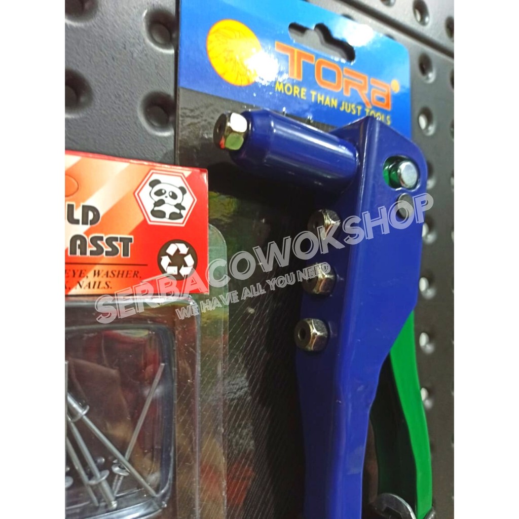 Promo Tora Tang Rivet Hand Riveter 9&quot; Inch Aluminium + Bonus Paku Tembak Termurah Berkualitas