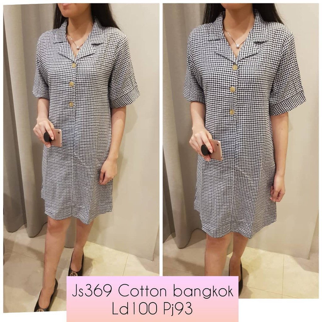 Dress Terusan Wanita Cotton Bangkok Import