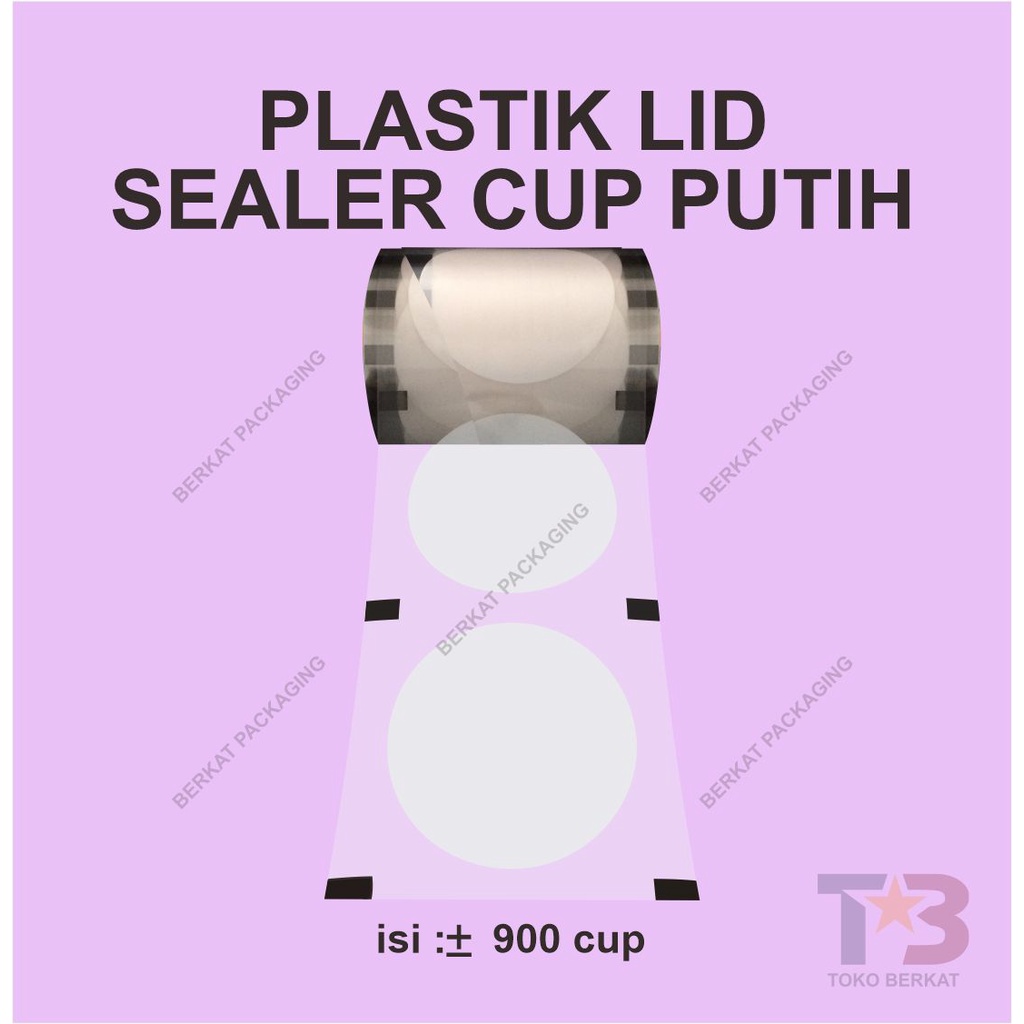 Plastik Lid Sealer Cup Motif / Warna -+900cup / Seal Cup Polos Motif / Warna / Tutup Gelas Plastik /